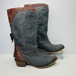 Stivali western Lane Patina Vie taglia 8,5 denim grigio notte taglia 8,5 - Foto 1 di 12