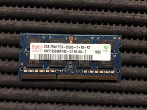 2Gb Memoria RAM HYNIX 2GB 2Rx8 PC3-8500S-7-10 Acer HP Compaq - Imagen 1 de 2