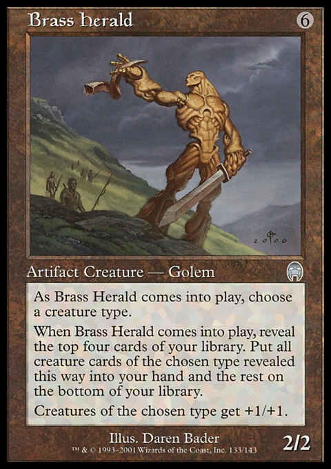 Magic the Gathering MTG Brass Herald (133) Apocalypse   LP - Image 1 of 1