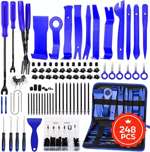 248X Car Trim Removal Tools Kit Auto Hand Pry Bar Dash Panel Door Clip Interior - Picture 1 of 7