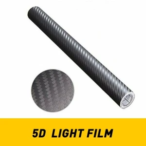 5D Waterproof Carbon Fiber Vinyl Car Wrap Sheet Roll Film Sticker Decal Paper - Picture 1 of 9