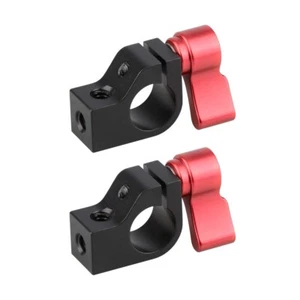2 Stück Camvate Red Ratchet Wingnut 15 mm Rod Clamp for 15 mm Rod/ DIY Kamerahalterung - Bild 1 von 7