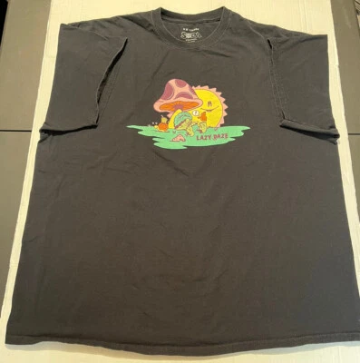 Men's 12oz Soda Lazy Daze Mushroom Graphic T-Shirt Size 2XL - Image 1 of 4