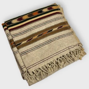 Warm Thick Wool Shawl Traditional Afghan Patoo Men Scarf Patu From Swat Pakistan - Picture 1 of 8