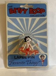 Betty Boop Lapel Pin Sitting On Name Item #80 NOS New In Package Old Stock - Picture 1 of 4