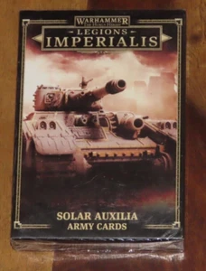 Warhammer The Horus Heresy LEGIONS IMPERIALIS Solar Auxilia Army Cards BNIB New - Picture 1 of 2