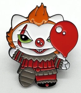 It Pennywise Cat Enamel Pin Lapel Hat Balloon Clown Halloween Horror New - Picture 1 of 2