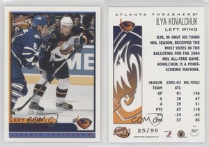 2003-04 Pacific Complete Red /99 Ilya Kovalchuk #367