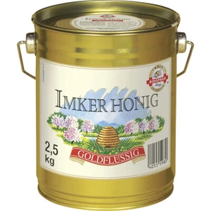 BIHOPHAR Imker Honig goldflüssig Vorratspackung Metalleimer 2500g - Bild 1 von 1