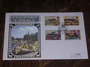1993 Country Canals Silk First Day Cover with Special Handstamp - Picture 1 of 1