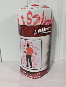 Freddy Kruiger ""Nightmare on Ulm Street"" Überwurfdecke 46 Zoll x 60 Zoll Halloween - Bild 1 von 3