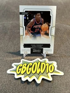 2009-10 Panini Classics Silver Timeless Tributes /100 Isiah Thomas #149 HOF - Picture 1 of 3