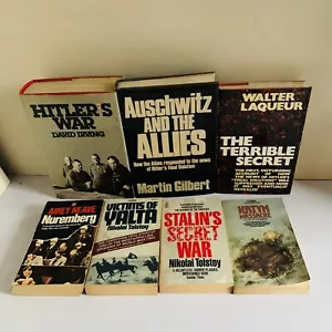 World War 2 Book Bundle x 7 Mixed Lot, Hitler, Stalin, Nuremberg, Yalta Etc - Picture 1 of 6