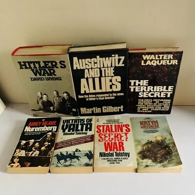 World War 2 Book Bundle x 7 Mixed Lot, Hitler, Stalin, Nuremberg, Yalta Etc - Image 1 of 4