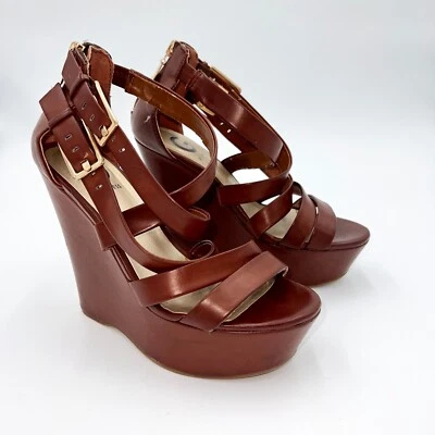 G by Guess tan platform wedge heels - Image 1 of 4