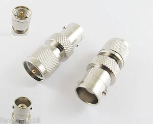 2pcs Mini UHF Male Plug To BNC Female Jack Straight Center RF Adapter Connector - Picture 1 of 6