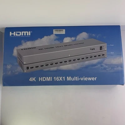 4K HDMI Multiviewer 16x1 Switch | 16 Input Multi Screen Processor Boxed Unused - Image 1 of 4