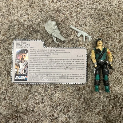 1986 G.I. Joe Action Figure - Dial-Tone, Complete; Excellent Condition - Image 1 of 2
