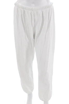Perfect White Tee Unisex White Jogger Sweatpants 100% Cotton Size L - Image 1 of 4
