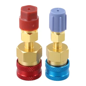 Kit Connecteur Adaptateur Efficace R1234YF vers R134A pour Climatisation Voiture - Picture 1 of 12