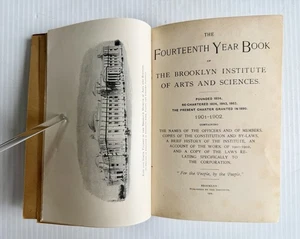 The Fourteenth Yearbook Of The Brooklyn Institute Of Arts And Sciences 1901-1902 - Picture 1 of 16