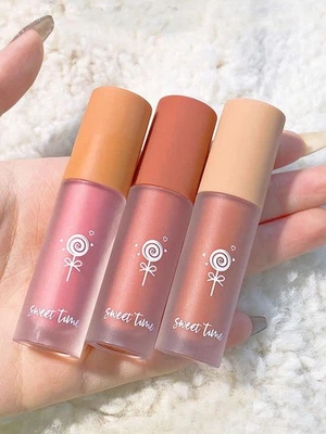 Matte Blusher Face Contour Velvet Blusher Liquid Powder Blusher Makeupnude ^ - Image 1 of 4