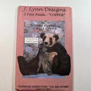 J. Lynn Designs Pattern #CP-75 ~ 3 Foot Panda Bear - Lovable Floppies - UNCUT - Picture 1 of 4