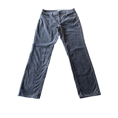 Pantalón J. Jill Auténtico Calce Pierna Ajustada Terciopelo Marrón Oscuro Mujer Talla 8 Foto 1 de 4