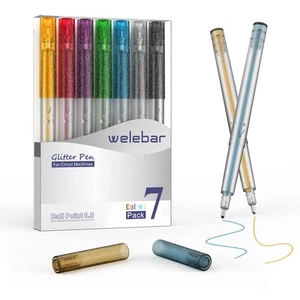 Glitter Gel Pen Set for Cricut Maker 3/Maker/Explore 3/Air 2/Air, 0.8 Tip Gli... - Picture 1 of 7
