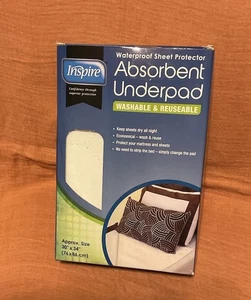 INSPIRE Foglio Assorbente Proteggi Sottopiede Lavabile Riutilizzabile Impermeabile 30” х 34” - Foto 1 di 5