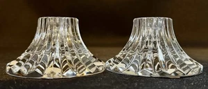 NEUWERTIG! PAAR KURZE KERZENSTÄNDER BACCARAT KRISTALL MASSENA 2 ZOLL - Bild 1 von 5