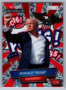 /10 2024 Wild Card - Alumination Comix Lazer Doanld Trump Bloody Ear - Picture 1 of 2