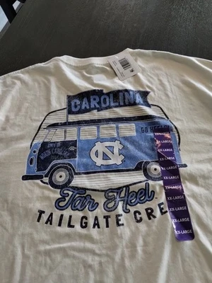 Champion UNC Tar Heels Logo 2-sided LS Pocket T Shirt, Size XXL Tailgate Crew - Image 1 of 4