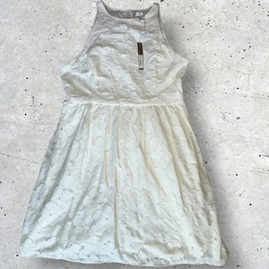 Lauren Conrad Damen ärmellos Blumen Spitze Fit and Flare Kleid Größe 16 - Bild 1 von 9