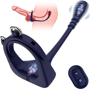 Male Prostate Massager Vibrator Sex Toy Anal w/Wireless Remote Control - Picture 1 of 7