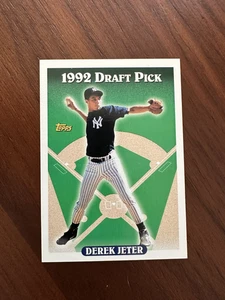 1992 Topps Draft Pick #98 DEREK JETER RC ROOKIE ⚾ MINT CENTERED SEE PHOTOS - Picture 1 of 4