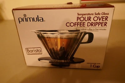 Primula Seneca verter sobre gotero de café nuevo Foto 1 de 3