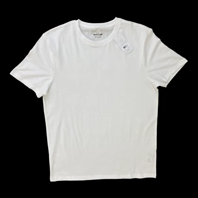 Camiseta New Look Para Hombre Blanca Básica Crew Manga Corta Talla Mediana Foto 1 de 4