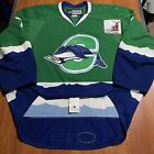 Game Worn Andre Deveaux Connecticut Whale AHL Jersey Hartford Wolf Pack Green 58