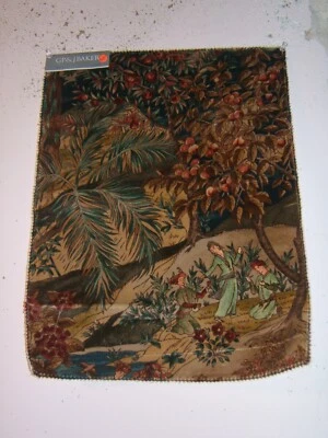 G P & J Baker, Ramayana Velvet, Medieval Garden Scene, Various Colors - Image 1 of 4