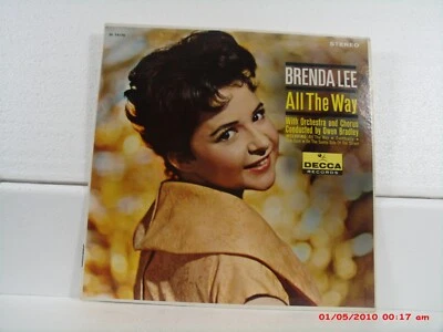 BRENDA LEE-(LP)-ALL THE WAY- WITH  "LOVER, COME BACK TO ME" - DECCA STEREO- 1961 - Image 1 of 4