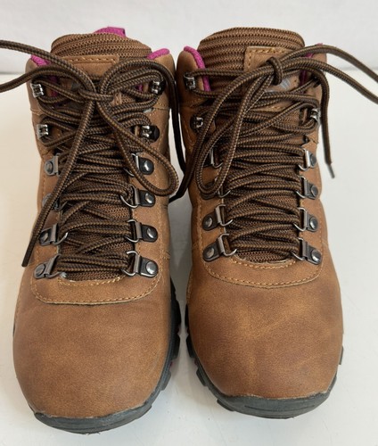 Scarpe da trekking outdoor Reebok stivali da donna taglia 6 marroni rosa stringati