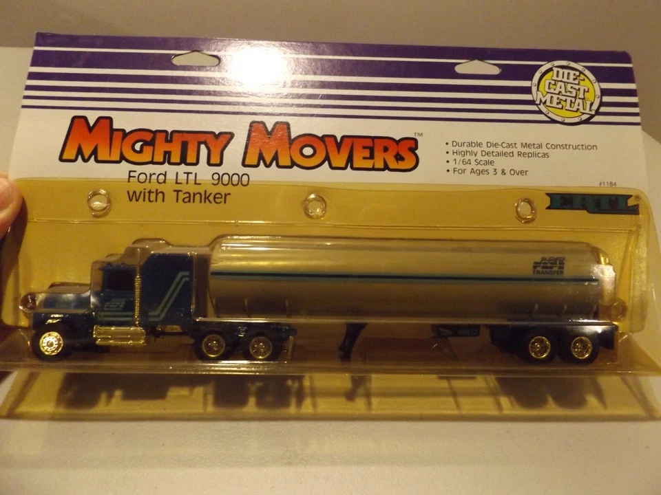 1/64  Mighty Movers, Ford LTL 9000 with Tanker,  # 1184 MM - Image 1 of 4