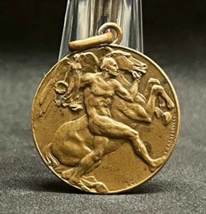 Castellucci Italia 1916 Cattura di cavallo gorizia, uomo nudo, dama alata disegno - Foto 1 di 6