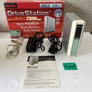 Buffalo Drive Station 120GB USB 2.0/1.1 External Hard Drive HD-HB120U2 WORKS EUC - Picture 1 of 12