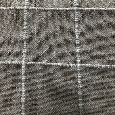 Manta Under the Canopy gris algodón orgánico tejido a cuadros 51"x72" Foto 1 de 4