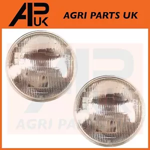 2 X Genuine Sealed Beams 5 3/4" Headlights Headlamps Classic Car Tractor RHD UK - Picture 1 of 4