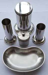 Fórceps de perforación de cuerpo 3 frascos de herramientas con almacenamiento de acero inoxidable de 10 - Imagen 1 de 1