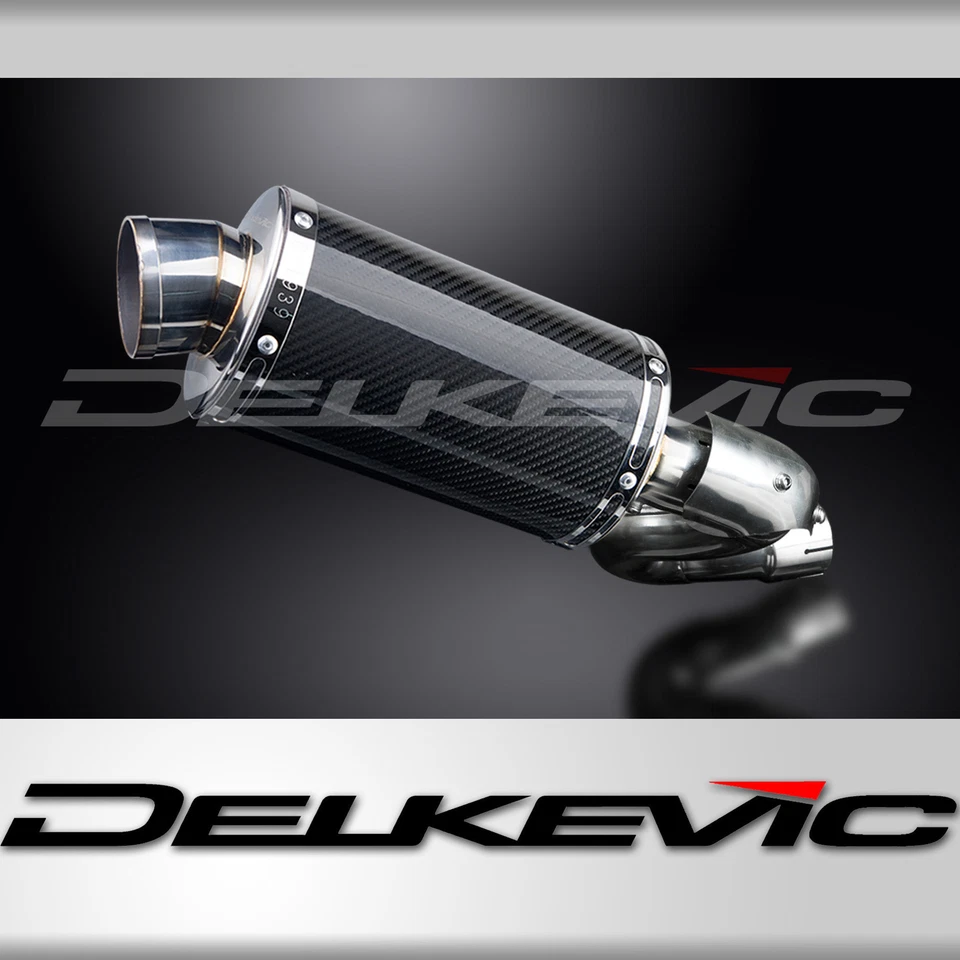 Aprilia Tuono V4 R V4R 2011-2013 Slip On 9" Oval Carbon Exhaust Muffler Kit - Image 1 of 4