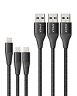 Anker Powerline+ II Lightning Cable 3ft*2+6ft MFi Certified Charging for iPhone